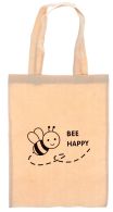 Baumwoll-Tragetasche "BEE HAPPY"